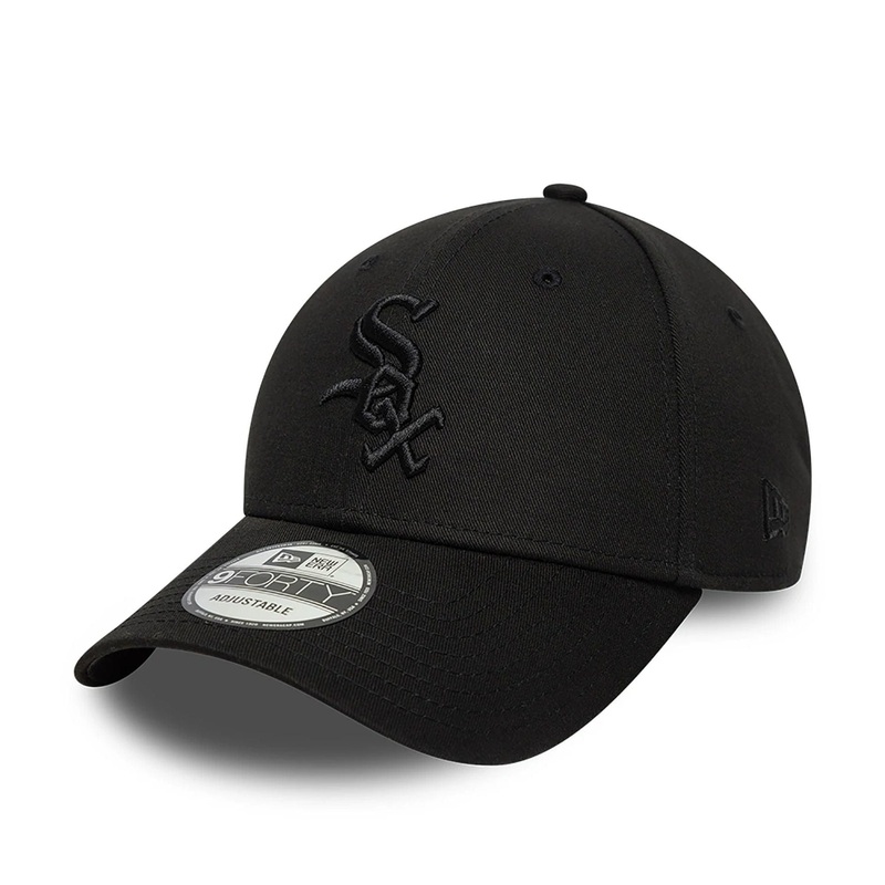 Chicago White Sox Satin Lined Black 9FORTY Adjustable Cap OSFM