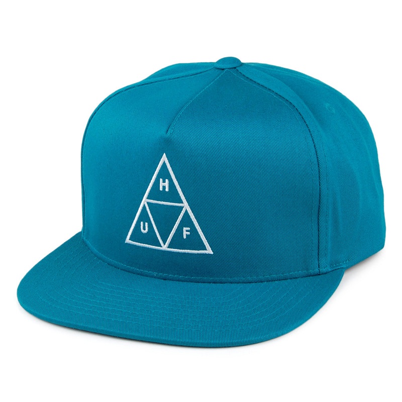 HUF Triple Triangle Snapback Cap – Teal Adjustable