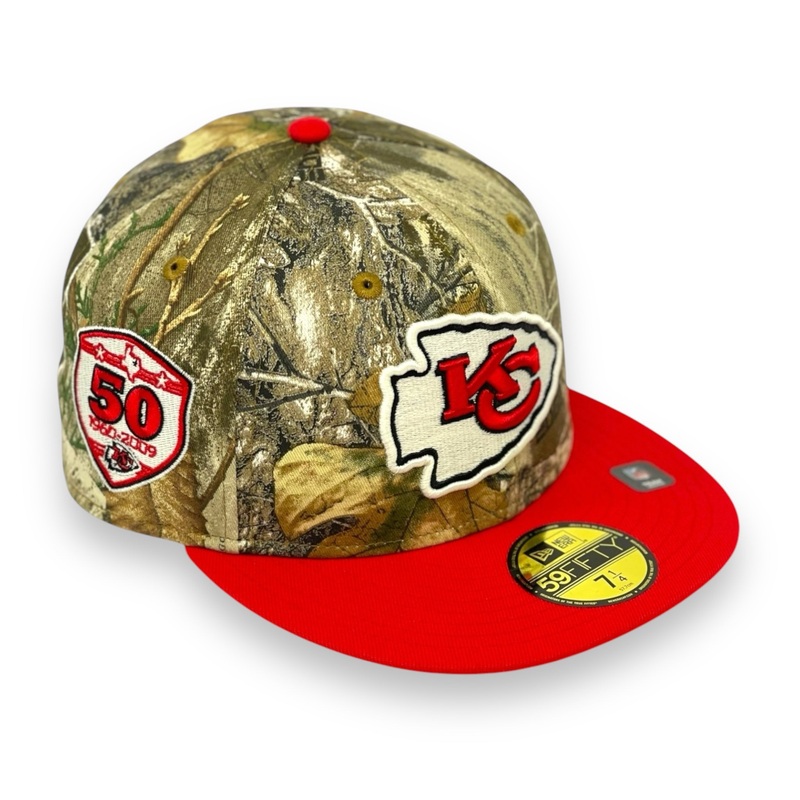 KANSAS CITY CHIEFS (REAL TREE) (50TH ANN) NEW ERA 59FIFTY FITTED 67/8