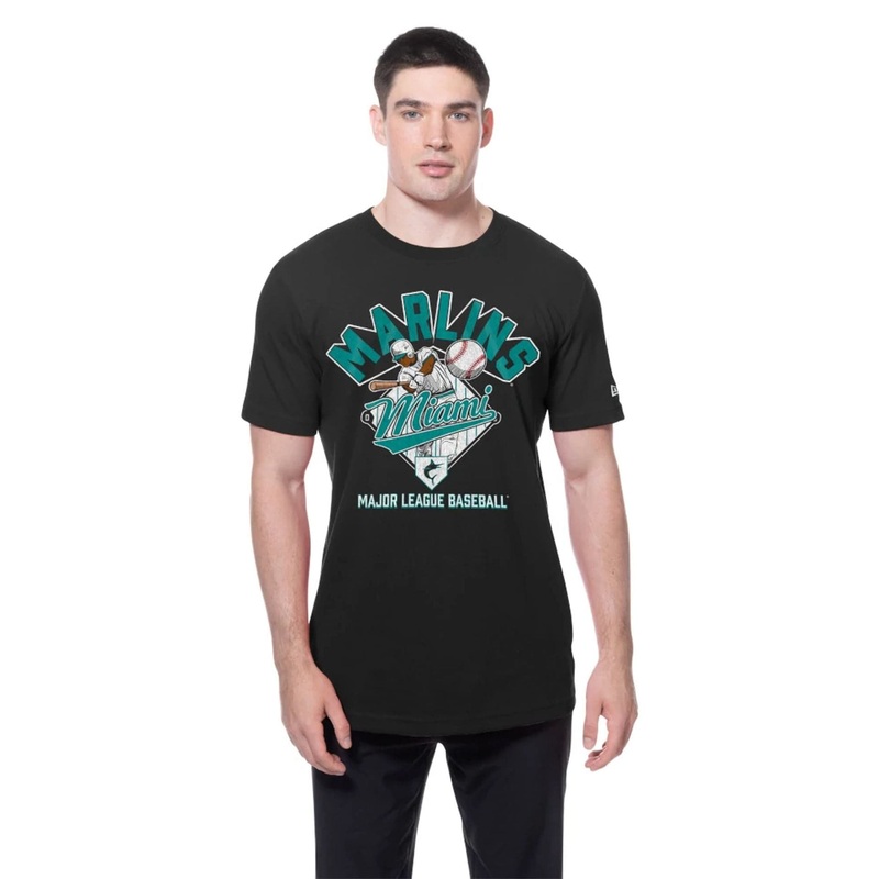 Miami Marlins MLB Batting Practice Black T-Shirt S