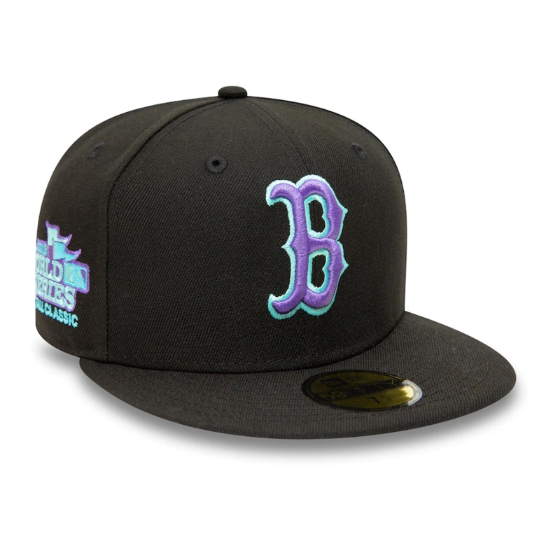 New Era Boston Red Sox 2013 World Series Black Light 59FIFTY Fitted Hat
