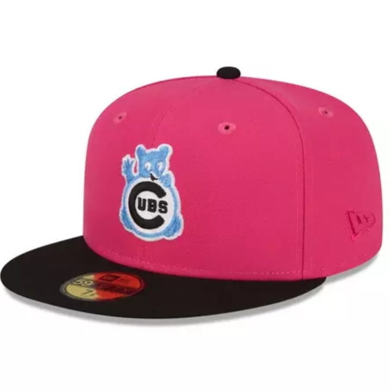 New Era Chicago Cubs Hot Pink “Gummy Worm Pack” 59FIFTY Fitted Hat