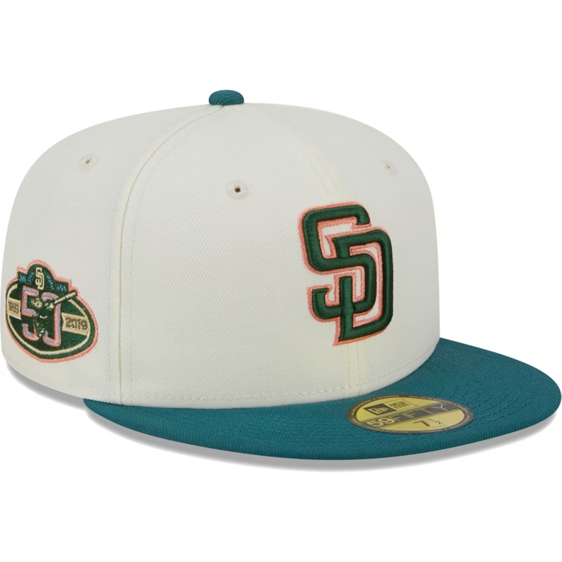 New Era San Diego Padres Chrome Evergreen 2023 59FIFTY Fitted Hat