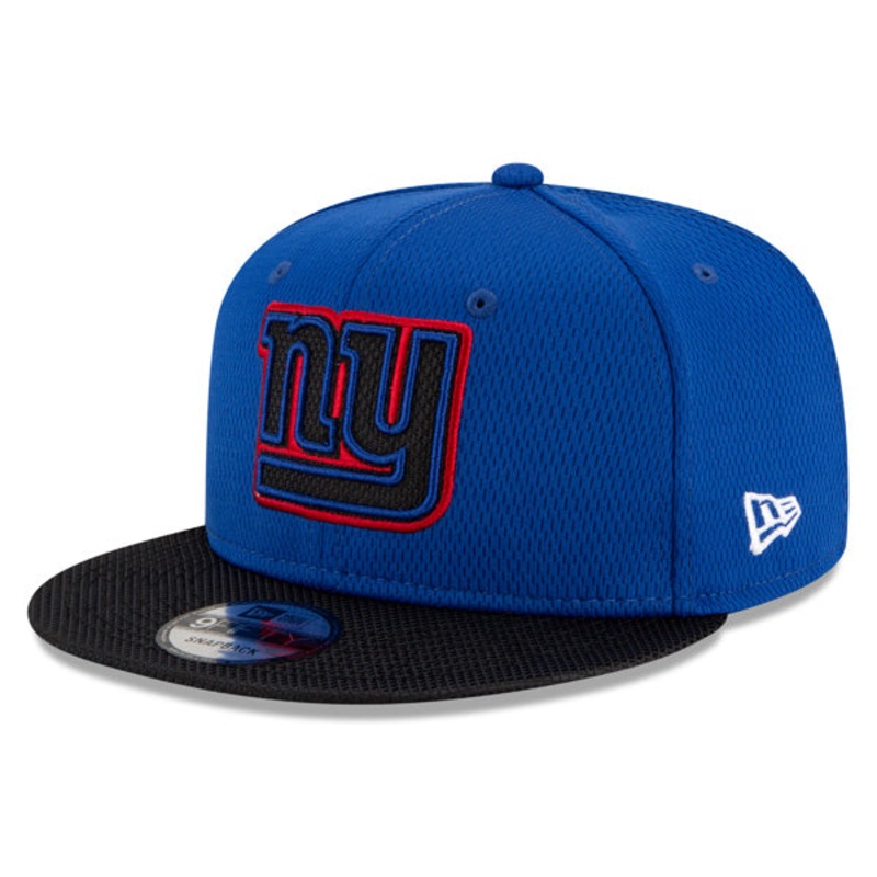 New York Giants New Era 2021 NFL Sideline Road 9FIFTY Snapback Hat – Royal/Black