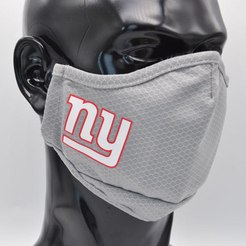 New York Giants New Era Adult NFL On-Field Face Covering Mask – Gray