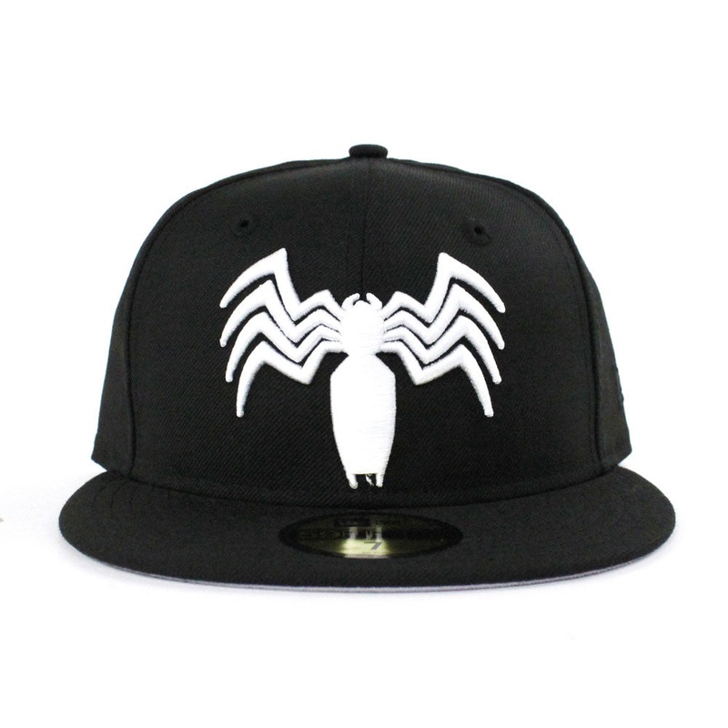VENOM New Era 59Fifty Fitted Hat (Black Gray Under Brim) 7