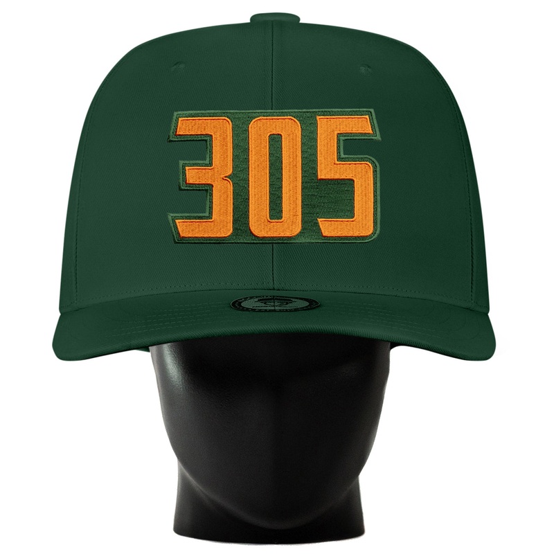 Area Code “305” Noggin Hunter Green (S/M)