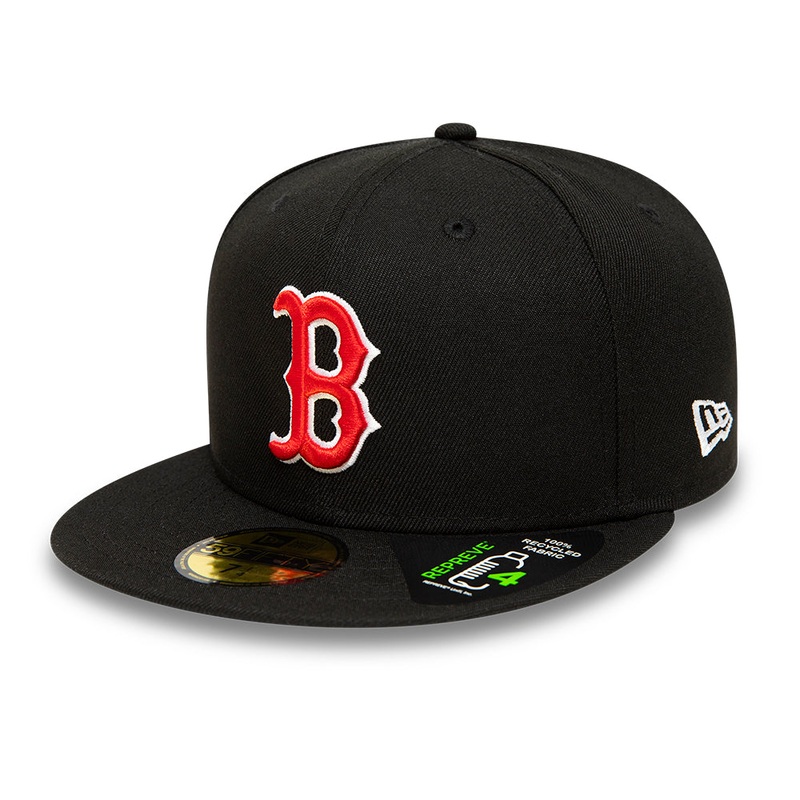 Boston Red Sox 59FIFTY Repreve Black Cap 7