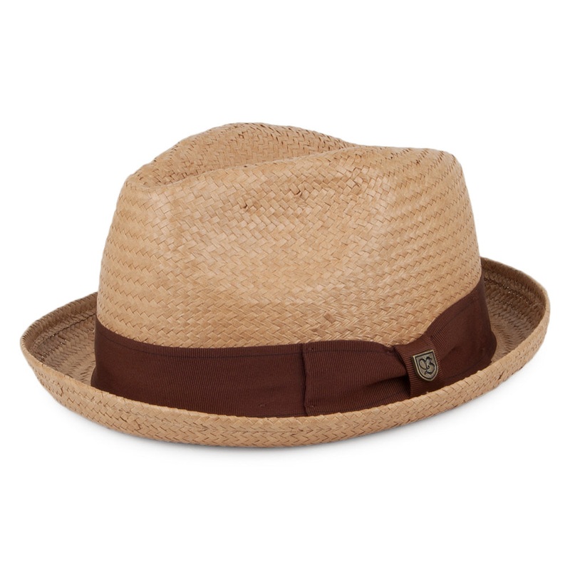 Brixton Hats Castor Straw Trilby Hat – Latte Small-56cm