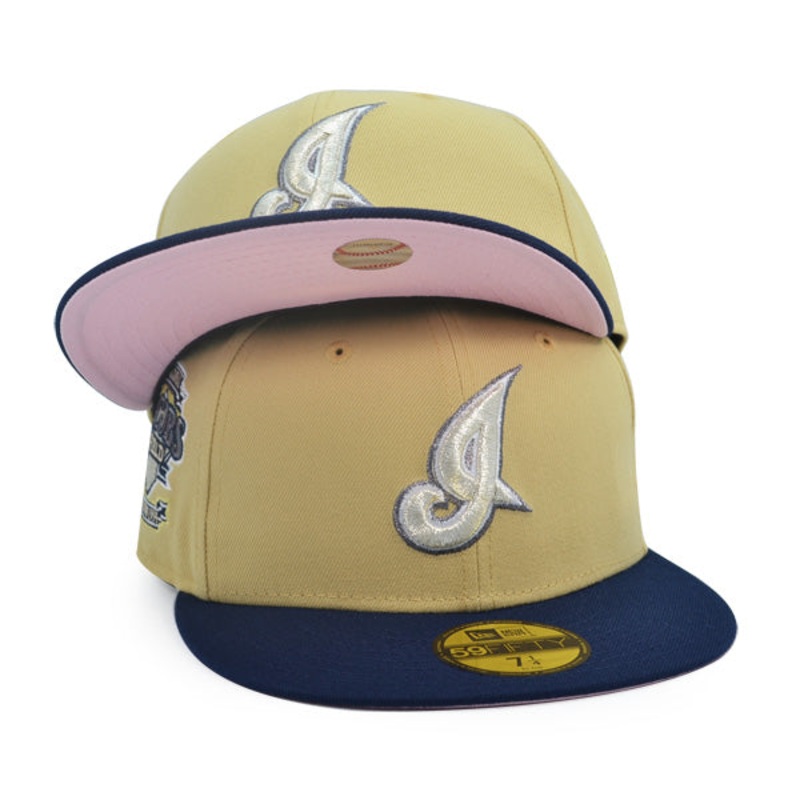 Cleveland Indians JACOBS FIELD Exclusive New Era 59Fifty Fitted Hat – Vegas Gold/Navy 6 7/8