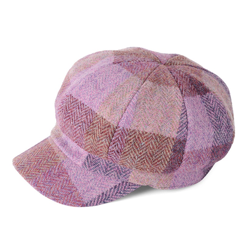 Failsworth Hats HARRIS TWEED Gabby Baker Boy Cap – Lavender Small/Medium