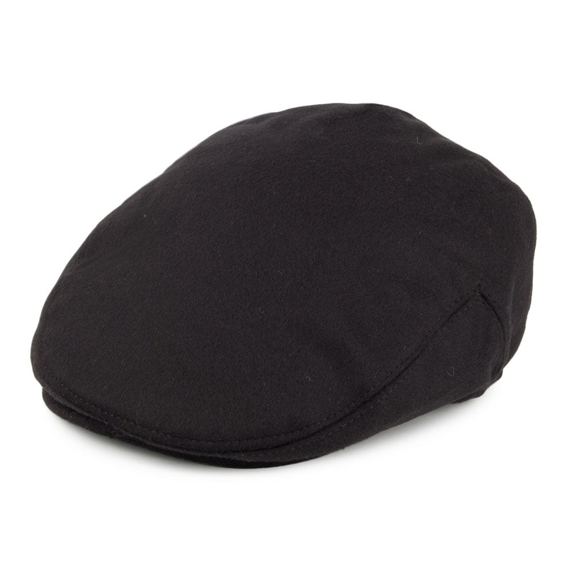 Jaxon & James Pure Wool Harlem Flat Cap – Black S