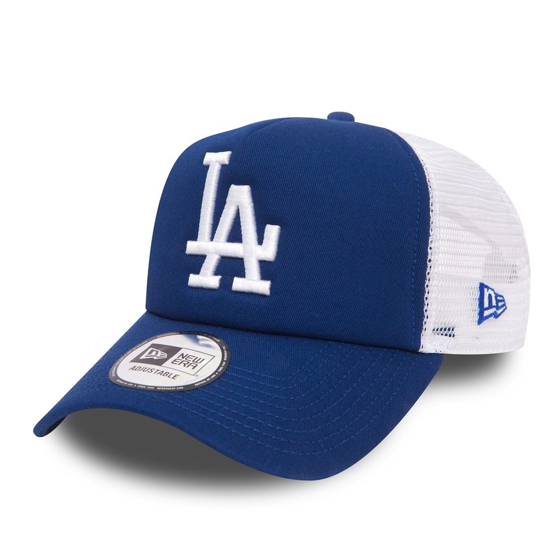LA Dodgers Clean Blue A-Frame Trucker Cap OSFA