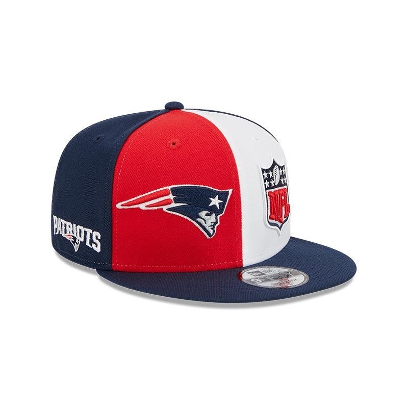New England Patriots New Era 2023 NFL Sideline 9FIFTY Snapback Hat – Red/Navy