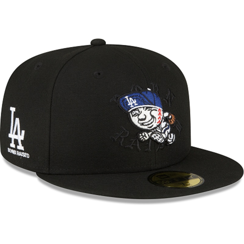 New Era Born x Raised X Mister Cartoon Los Angeles Dodgers Black 59FIFTY Fitted Hat