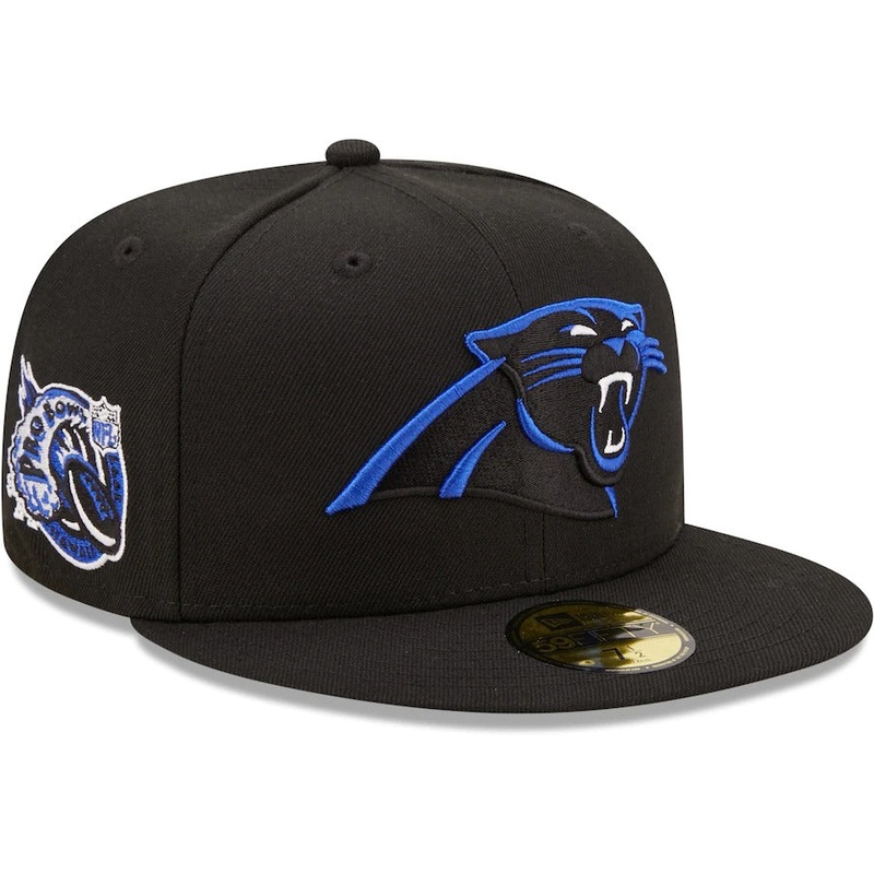 New Era Carolina Panthers Black Royal Undervisor 1997 NFL Pro Bowl 59FIFTY Fitted Hat