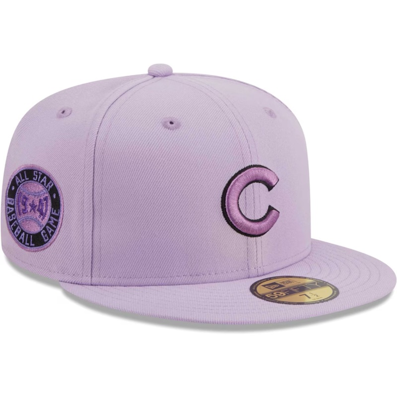 New Era Chicago Cubs Lavender 2023 59FIFTY Fitted Hat