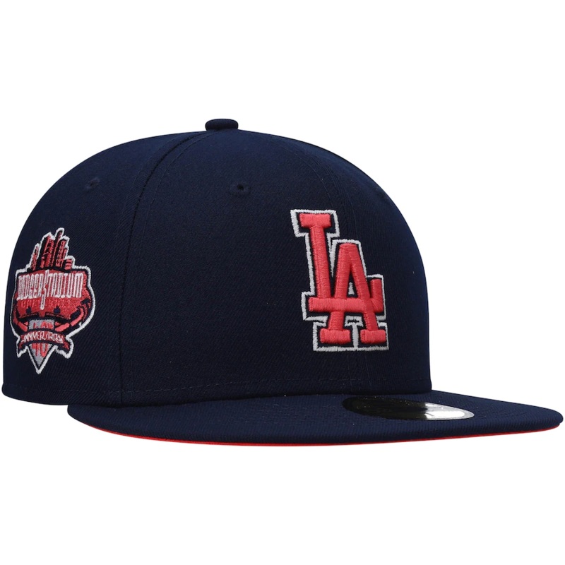 New Era Los Angeles Dodgers Navy 40th Anniversary Lava Undervisor 59FIFTY Fitted Hat
