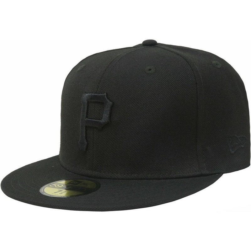 New Era Pittsburgh Pirates Black on Black 59FIFTY Fitted Hat