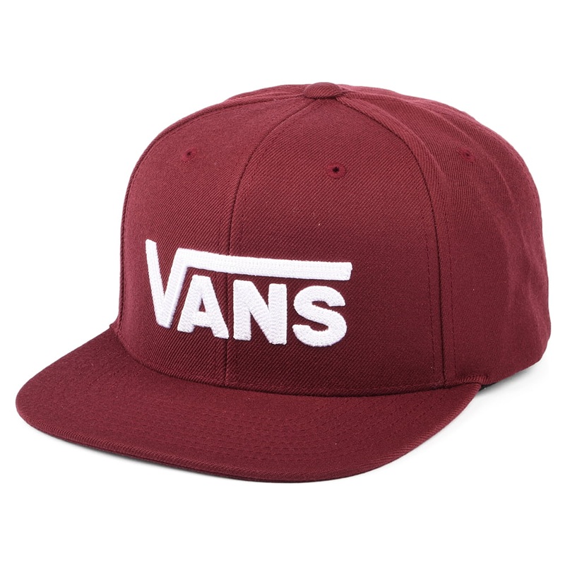 Vans Hats Drop V II Snapback Cap – Wine Adjustable