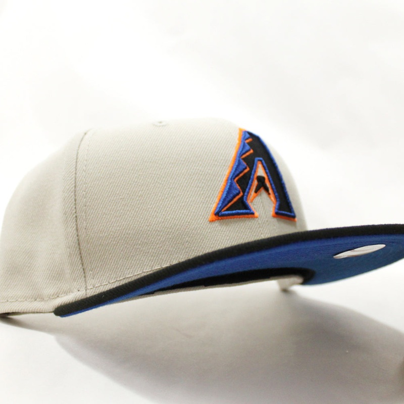 Arizona Diamondbacks New Era 59Fifty Fitted Hat (Stone Black Blue Under Brim) 7 1/8