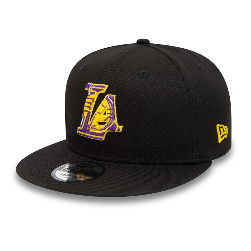 Los Angeles Lakers 9FIFTY Team Infill Logo Black Cap M-L