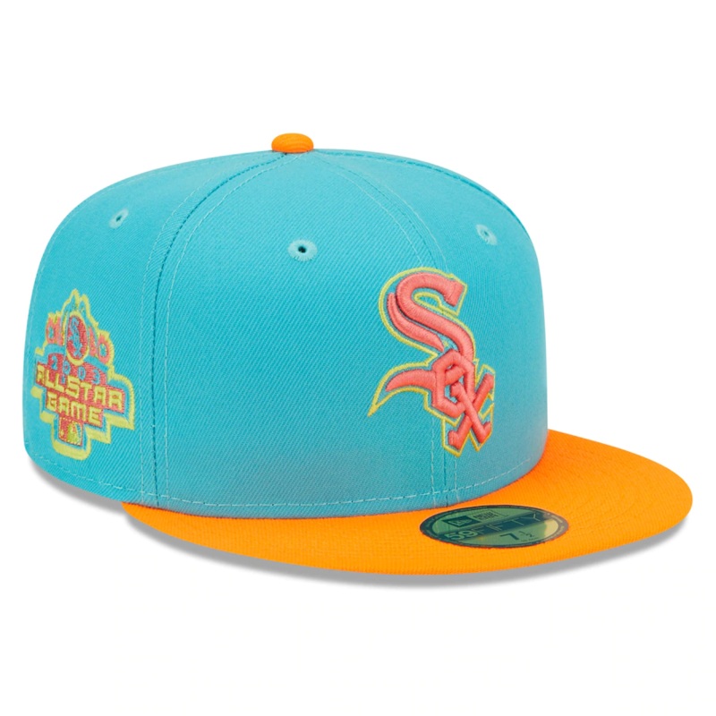 New Era Chicago White Sox Blue/Orange Vice Highlighter 59FIFTY Fitted Hat