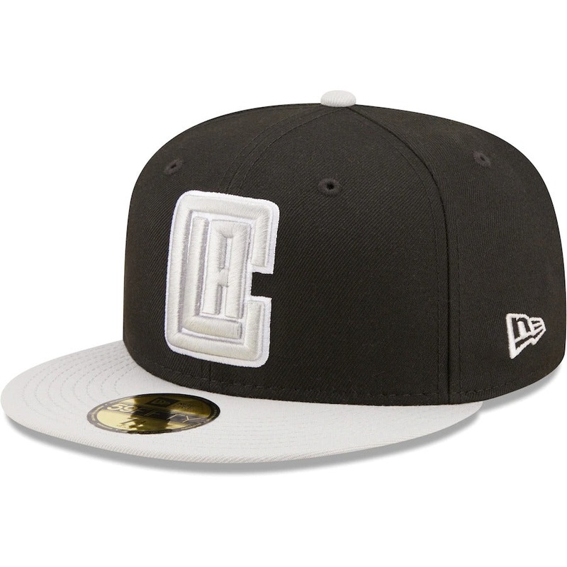 New Era LA Clippers Black/Gray Two-Tone Color Pack 59FIFTY Fitted Hat