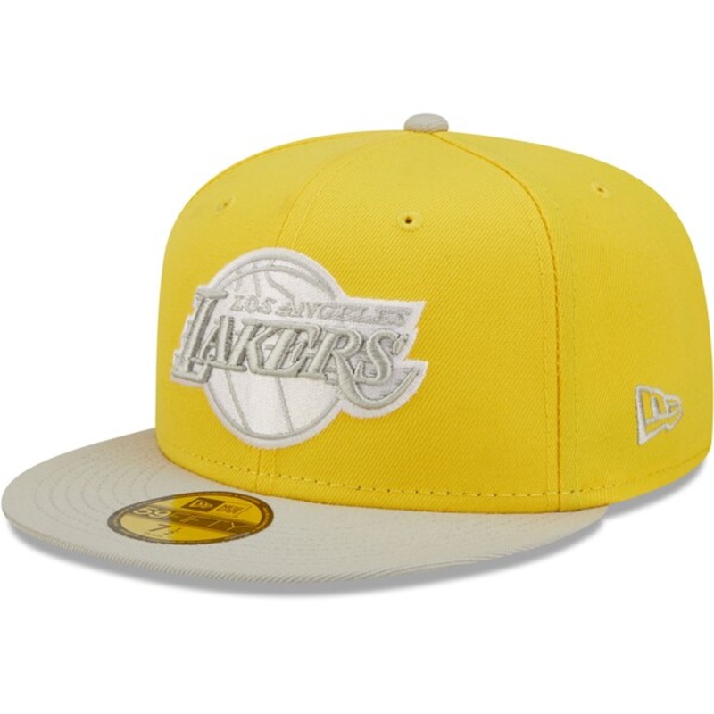 New Era Los Angeles Lakers Color Pack 59FIFTY Fitted Hat – Yellow/Gray