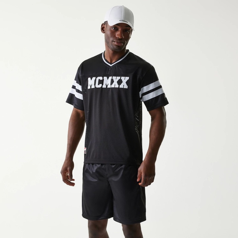 New Era Retro Sports Black Mesh Jersey XS