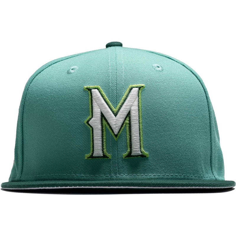New Era x Politics Milwaukee Brewers Mint/Dark Green 59FIFTY Fitted Hat