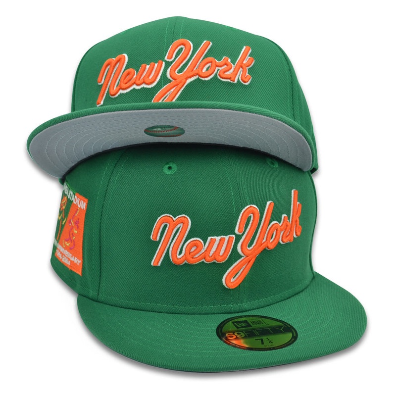 New York Mets 40th ANNIVERSARY SHEA STADIUM Exclusive New Era 59Fifty Fitted Hat – Kelly 6 7/8