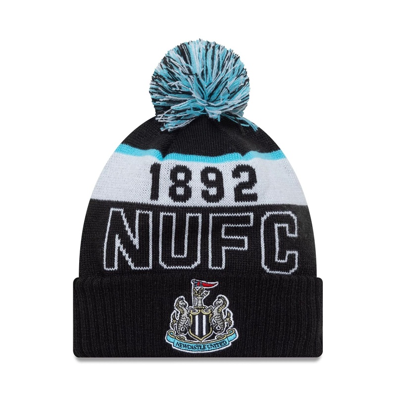 Newcastle United FC Black Sport Knit Beanie Hat OSFM