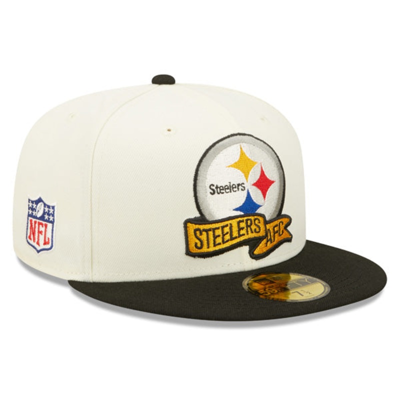 Pittsburgh Steelers New Era 2022 NFL Sideline 59FIFTY Fitted Hat – Chrome/Black 7 7/8