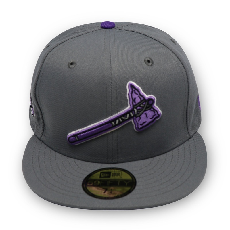 ATLANTA BRAVES “2017 INAUGURAL SEASON” NEW ERA 59FIFTY FITTTED (PURPLE UNDER VISOR) 67/8