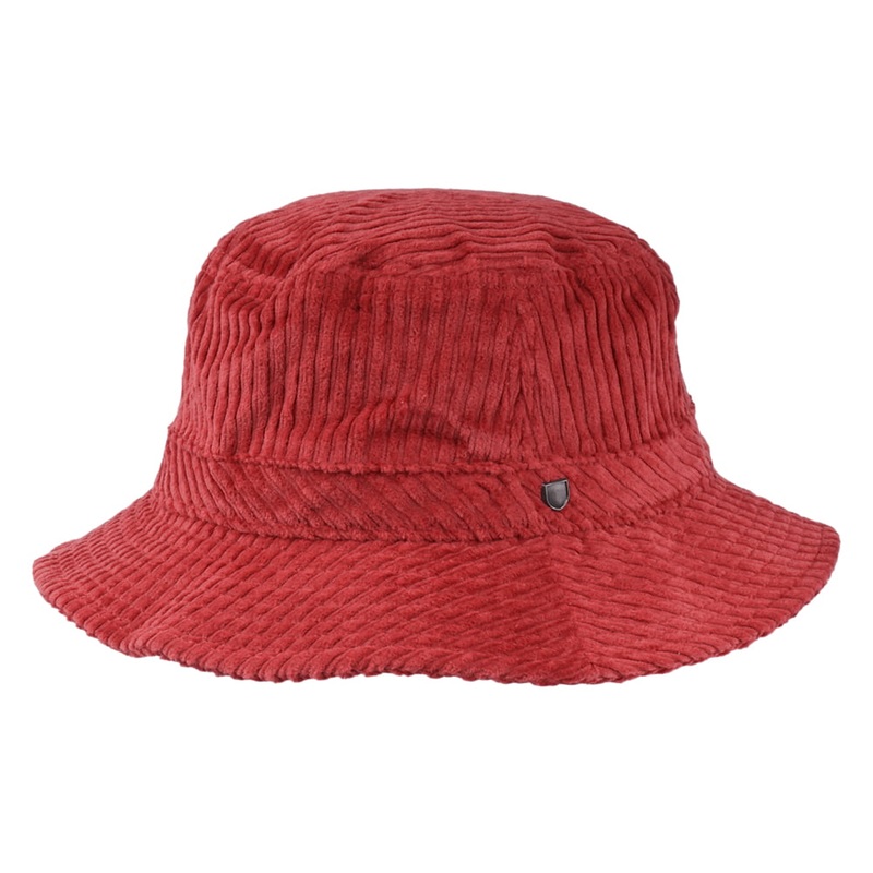 Brixton Hats Hardy Corduroy Bucket Hat – Rust Small-56cm