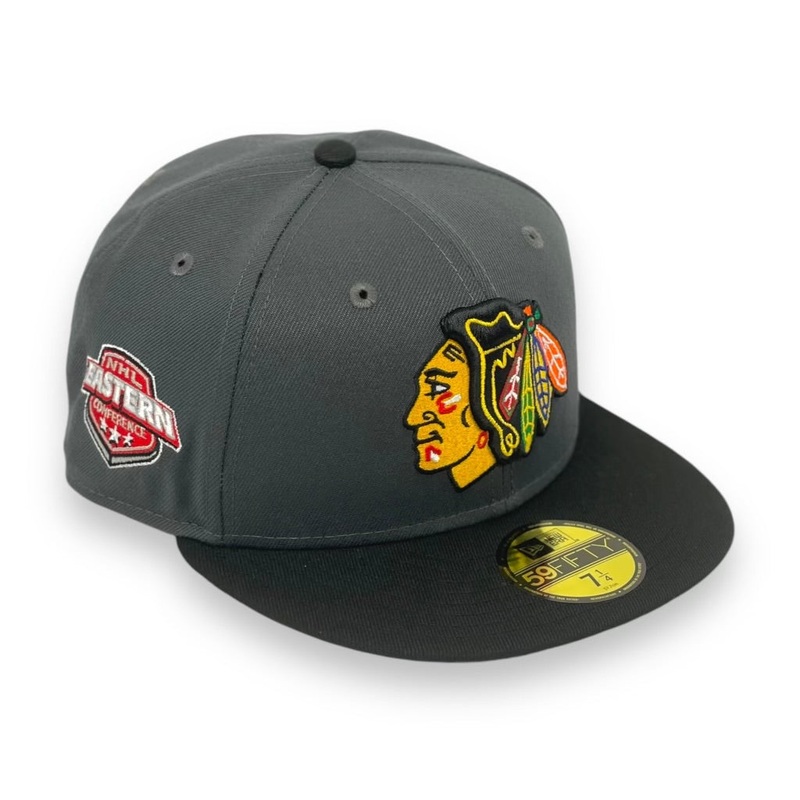 CHICAGO BLACKHAWKS (DK-GREY) (EASTERN CONF) NEW ERA 59FIFTY FITTED 67/8
