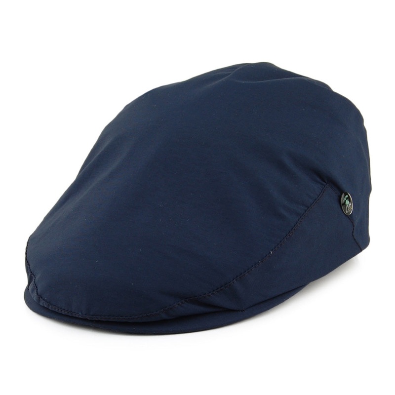 City Sport Water Repellent Flat Cap – Navy Blue S