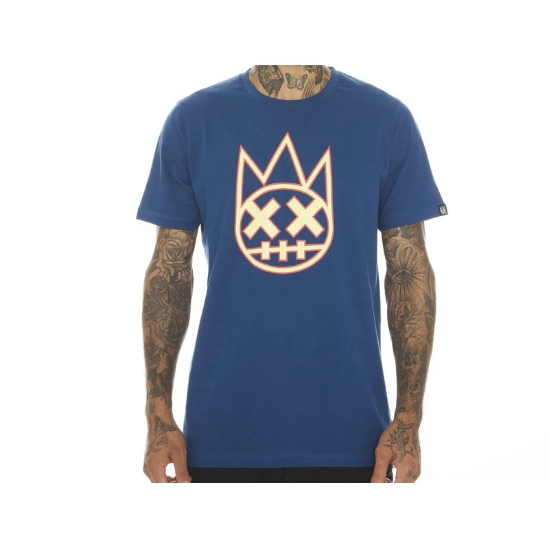 CULT OF INDIVIDUALITY “SHIMUCHAN” LOGO TEE IN COBALT, BLUE S