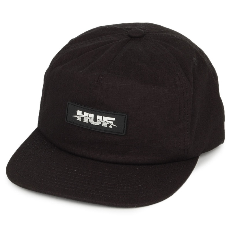 HUF Horizon Ripstop Snapback Cap – Black Adjustable