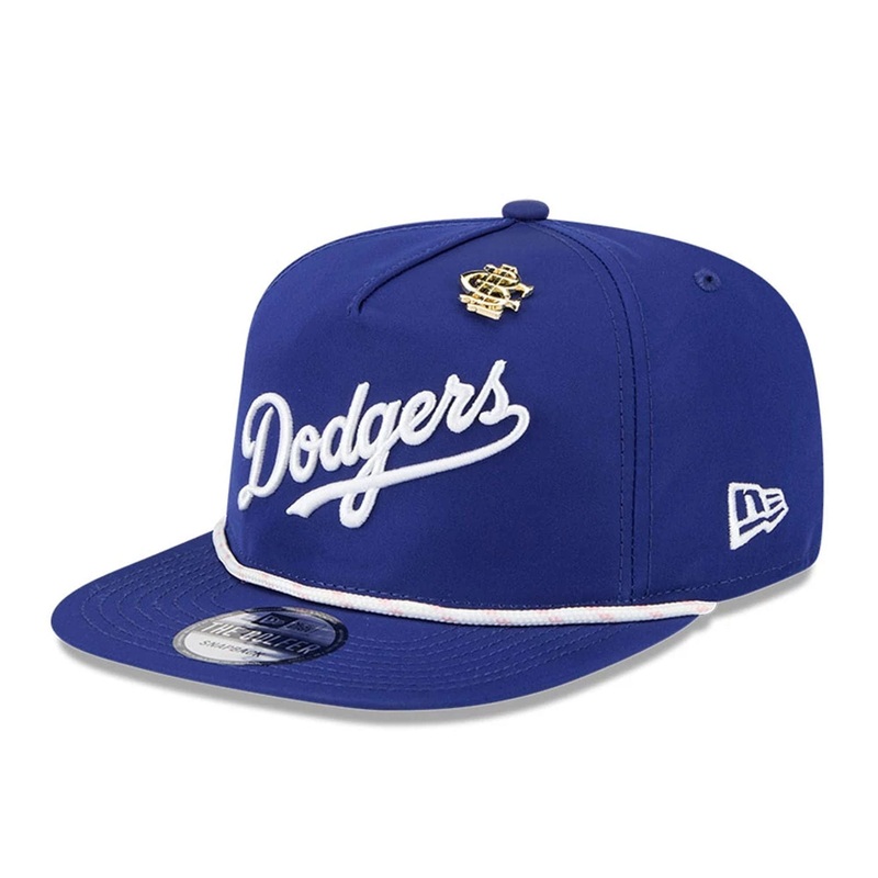 LA Dodgers MLB Big League Chew Navy Golfer Adjustable Cap OSFM