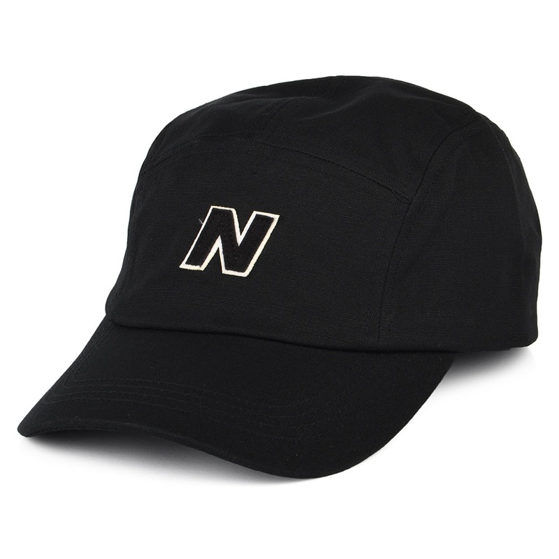 New Balance Hats Block N Cotton Twill 5 Panel Cap – Black Adjustable