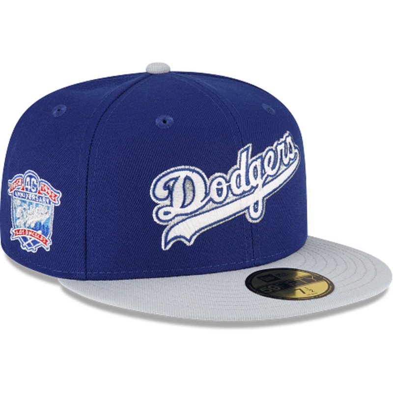 New Era Just Caps Gray Visor Los Angeles Dodgers 2023 59FIFTY Fitted Hat
