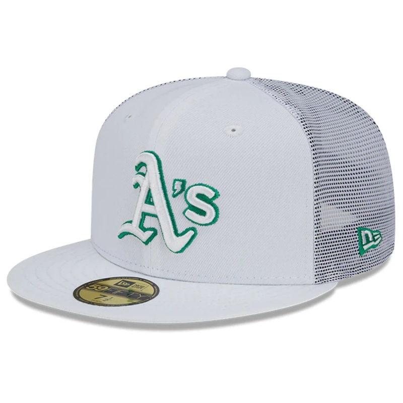 New Era Oakland Athletics White 2022 Batting Practice 59FIFTY Fitted Hat