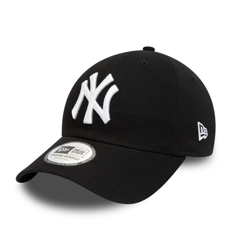 New York Yankees League Essential White On Black 9TWENTY Adjustable Cap OSFM