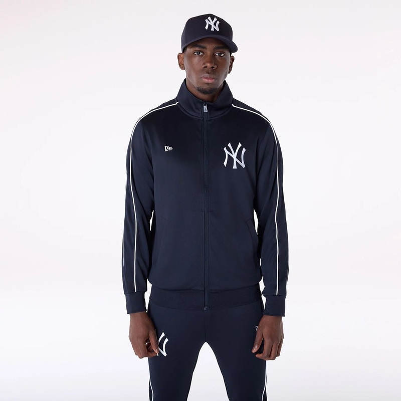 New York Yankees MLB Track Top Navy Track Jacket XS