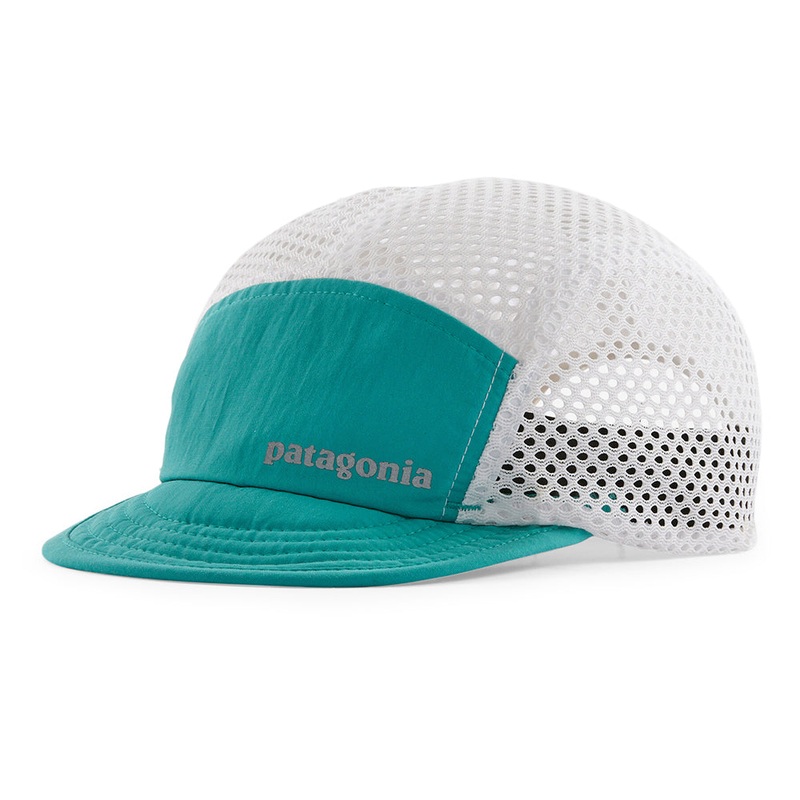 Patagonia Hats Duckbill Recycled 5 Panel Cap – Teal-White Adjustable