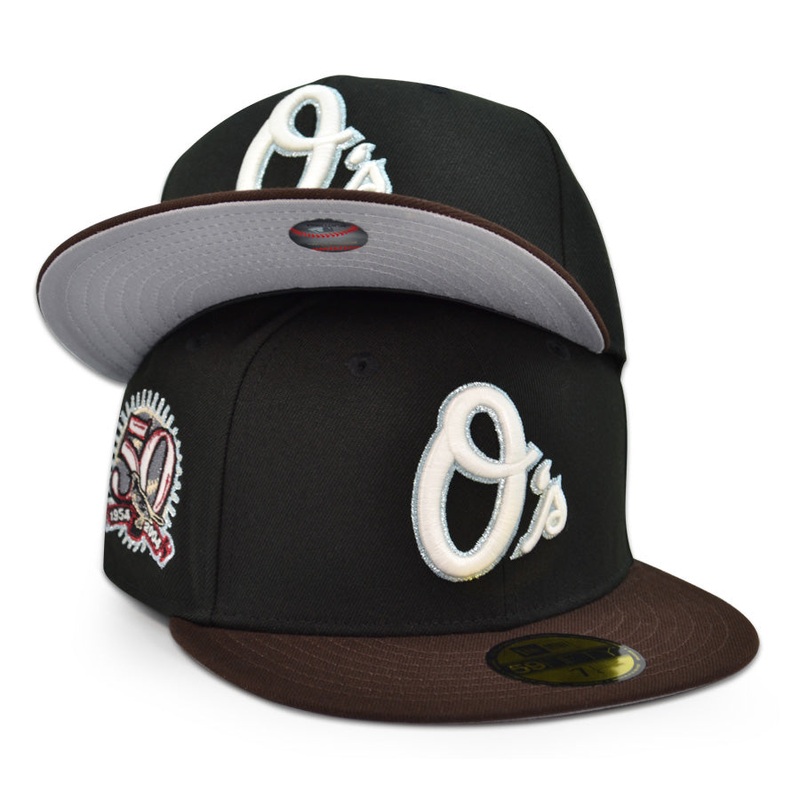 Baltimore Orioles “SONS OF OAHU” Exclusive New Era 59Fifty Fitted Hat – Black/Burntwood 6 7/8