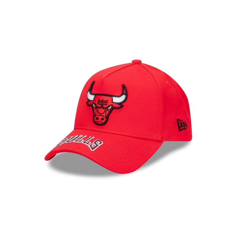 Chicago Bulls 9FORTY Apac Team Visor Hit Red Cap One Size