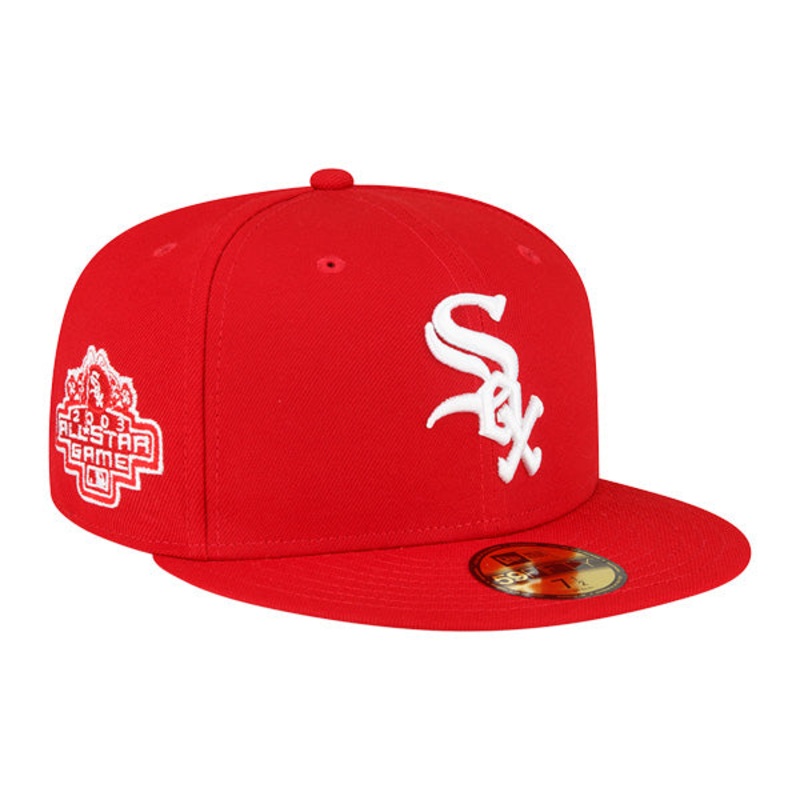 Chicago White Sox New Era 2003 All-Star Game Exclusive 59Fifty Fitted Hat -Red/Gray UV 7